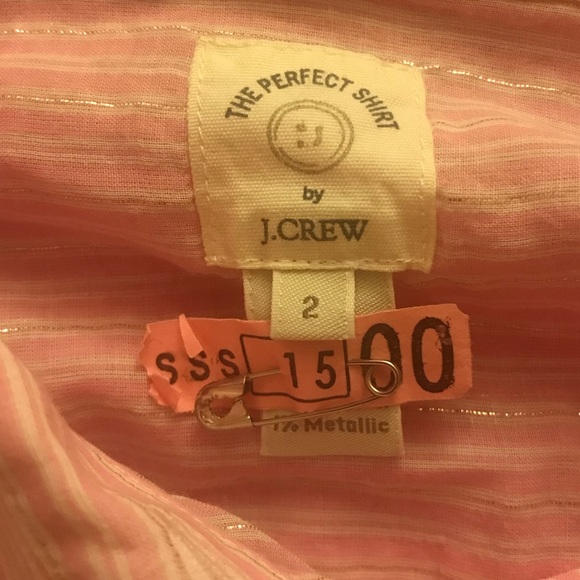 J. Crew bottom down top- blush and silver- Size 2 - Picture 2 of 4